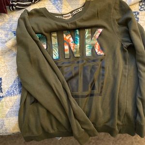 L - PINK crew neck sweatshirt